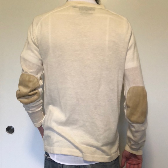 Report Collection Linen Sweater with elbow patches - Picture 2 of 2